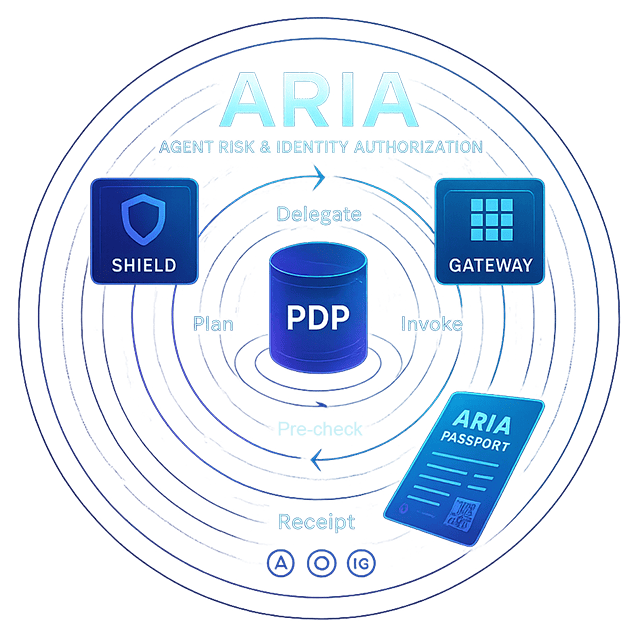 Visual representation of ARIA complete governance initiative showing all components